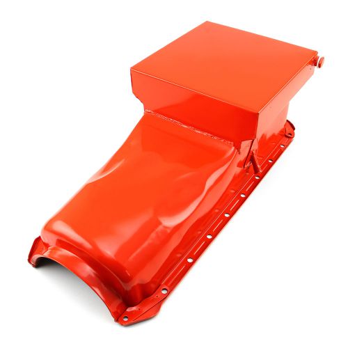 Find Chevy BBC 454 Gen 4 6Qt Drag Rear Sump 2Pc Rms Orange Oil Pan in