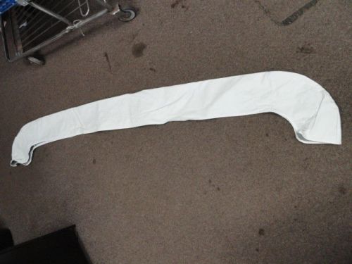 Bimini boot white vinyl with zipper 86-1/2" x 7-3/4" marine boat