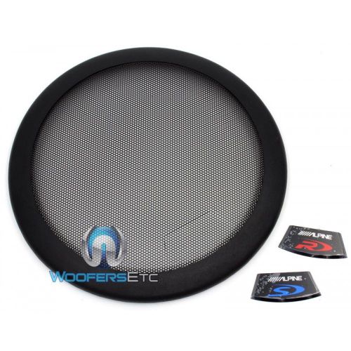 Alpine kte-12g 12&#034; protective sub grille type r s e subwoofer speaker cover new