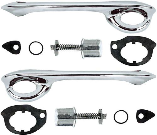 1967 - 1969 camaro / firebird outer door handles - set of handles with gaskets