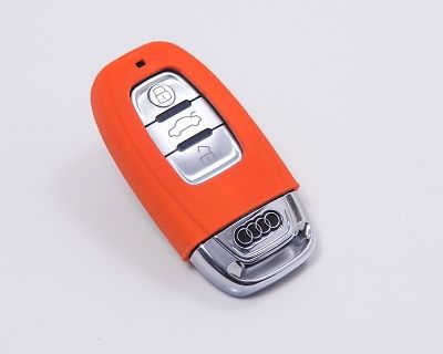 Agency power ap-key-12478 orange rubber key fob protection case fit audi a4 a5