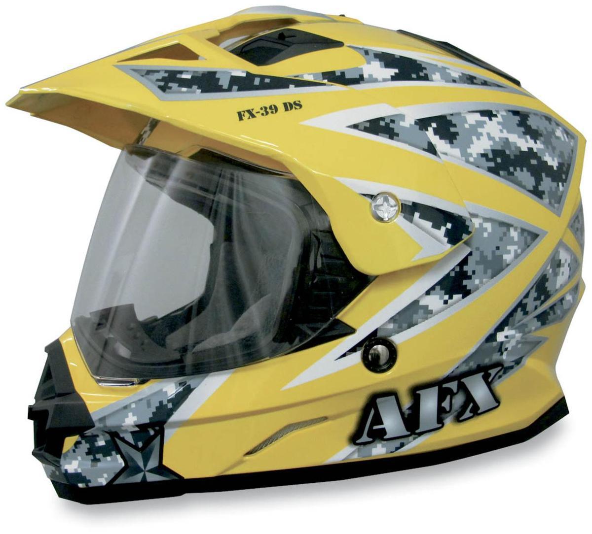 Afx fx-39 dual sport helmet urban yellow