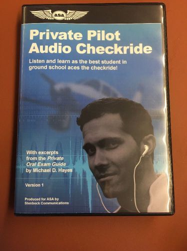 Private pilot audio checkride asa-aud-pvt. excellent! like new!