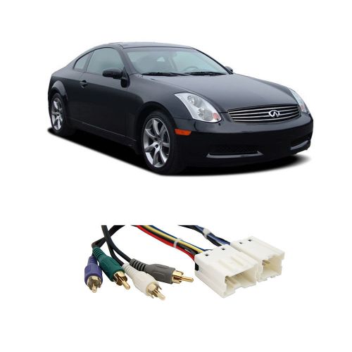 Fits infiniti g35 (coupe) 03-07 (premium) factory to aftermarket radio harness