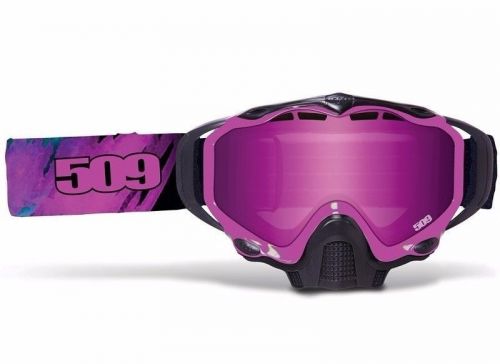 2016 509 sinister x5 goggles - aura - snowmobile- pink mirror rose tint lens