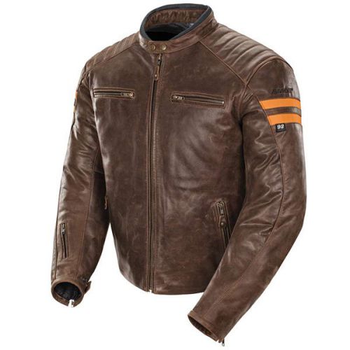 Joe rocket classic '92 leather jacket brown/orange xl
