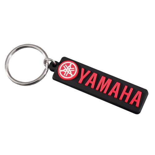 Oem yamaha outboard waverunner black &amp; red tuning fork key chain gcr-09ktf-bk-ns