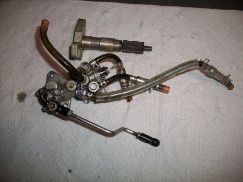 1987 suzuki dt-55 55hp outboard motor oil pump with oil pump drive with hoses