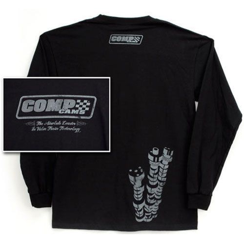 Comp cams c1032-xl comp cams long sleeved t-shirt unique logo with pinstriping o