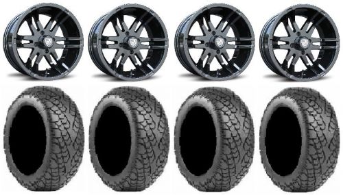 Fairway alloys flex black golf wheels 12&#034; 215x35-12 greensaver tires yamaha