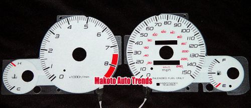 150mph glow gauge 6 color w/ inverter set new for 97-02 honda prelude mt