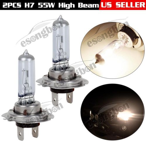 1set high beam 55w h7 halogen bulb stock replacement 4500k for audi 1996-2003