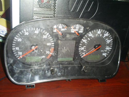Volkswagen jetta speedometer cluster; (cluster), vin m (8th digit), 2.0l, mph,