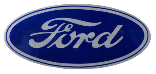 Ford oval decal - 6-1/2" blue on white