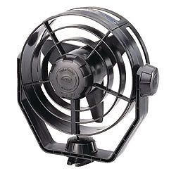 Boat marine rv turbo fan 7-5/8&#034; 12 volt 2 speed black low amp. draw