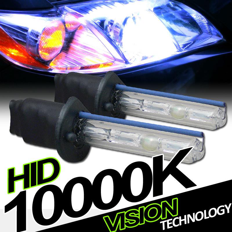 2pc h1 bulb 10000k deep blue xenon hid conversion kit head light lamp low beam