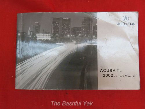 2002 acura tl owners manual guide book