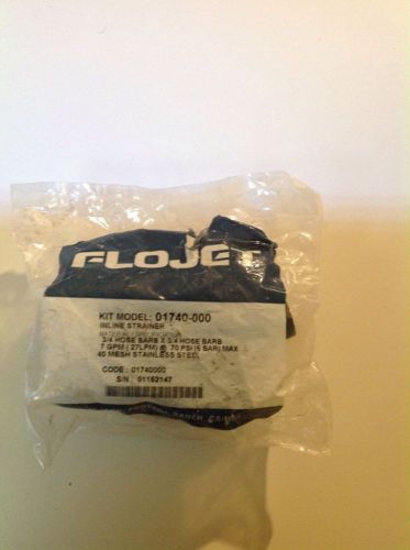 Flow jet in line strainer for boat , rv