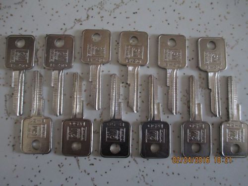 12 new gm key blanks, uncut, unused, b-50, "c" keys
