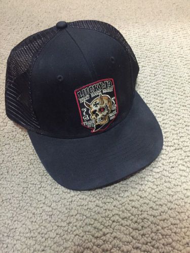 Badass lucky13 trucker hat.                         bikes, booze &amp; broads!