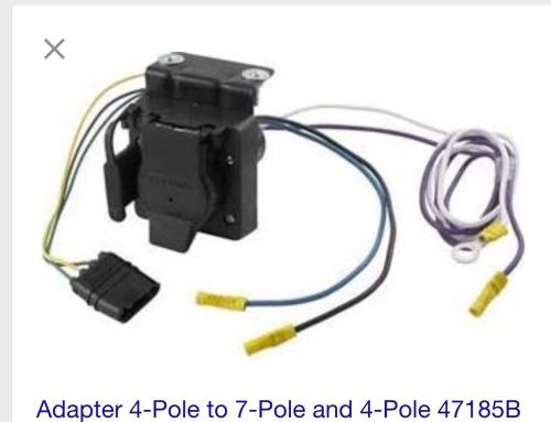 Trailer  wiring adapter 4 pole to 7 pole &amp; 4 pole. 47185b