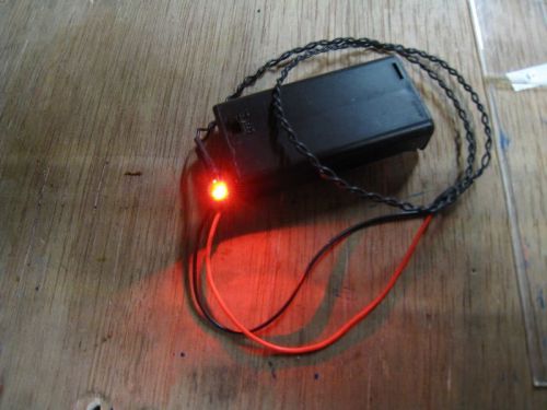 Switch dummy fake alarm led light car flash security 3mm 3v blue/red alternate