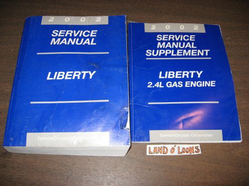 2002 jeep liberty shop/service manual + 2.4l gas engine supplement