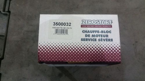 Zerostart 3500032 engine heater, 1000w 120v, 3/4" npt, cummins