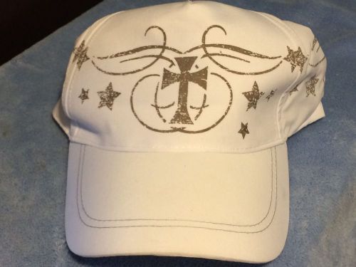 American biker ladies cap - cross &amp; stars
