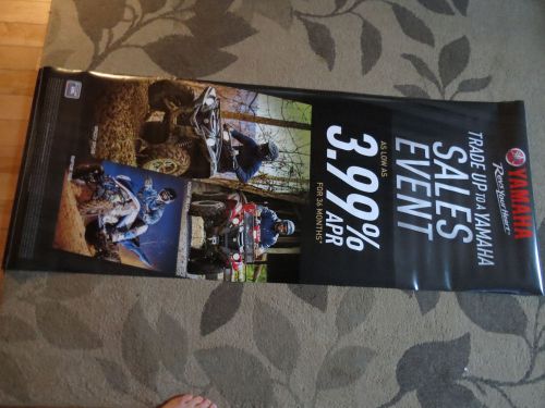 Nos oem yamaha atv sales event tall banner poster vinyl dealer
