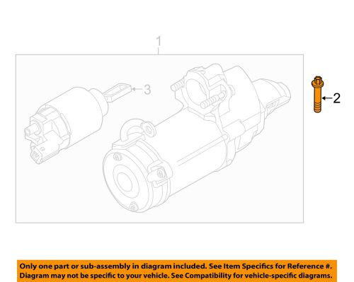 Bmw oem 08-16 x6 4.4l-v8-starter bolt 23001222888