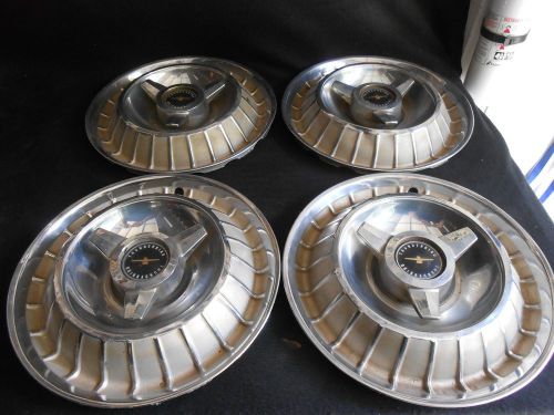 1963 63 ford thunderbird spinner  hubcaps wheelcovers 352 390 428 rat rod custom