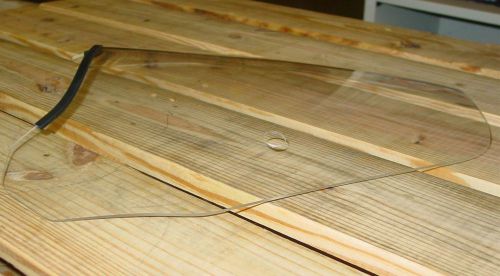 Slip streamer spitfire clear windshield with 1 in. hardware