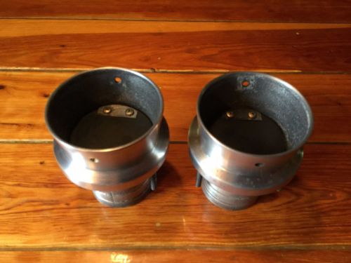 Aluminum exhaust tips 2&amp;7/8" with new flappers, v-drive, jet boat, inboard woody
