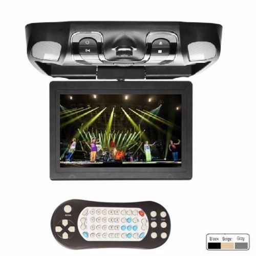 Beige car overhead flip down sumsung digital 12.1&#034; lcd dvd player games ir