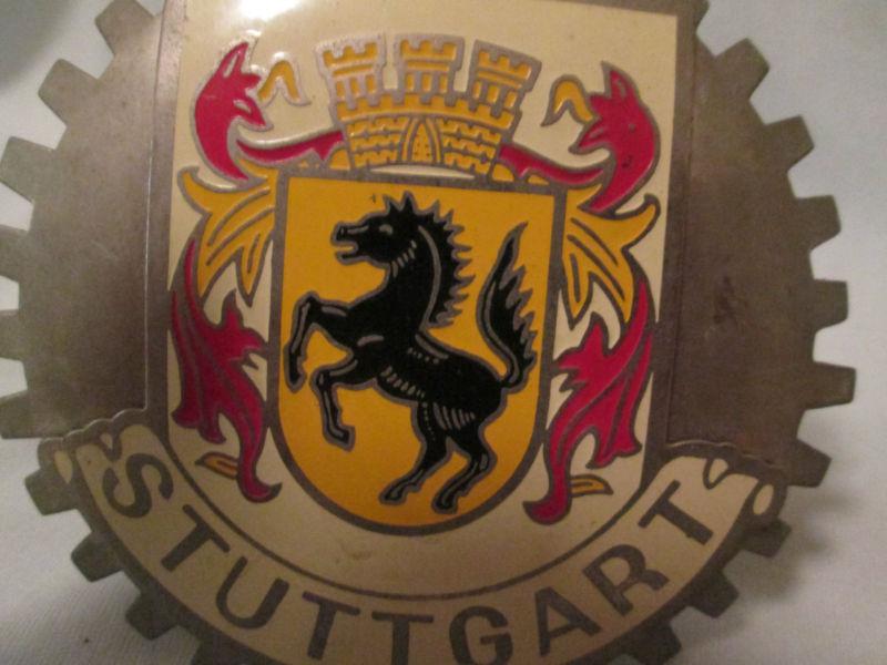 CAR EMBLEM - STUTTGART - DIAMETER 3.5