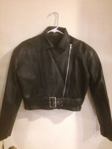 Easyriders women&#039;s leather motorcycle jacket medium black