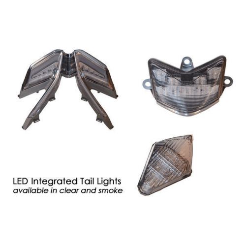 Tl143 led integrated tail light clear kawasaki zx636 ninja zx-6r 2005-2006
