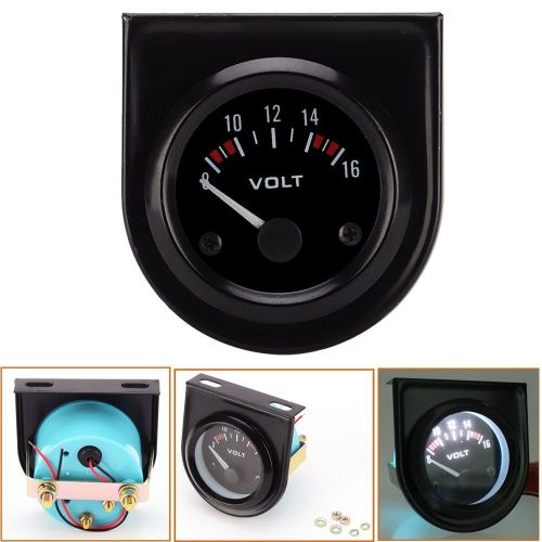 2&#034; 52mm universal auto car 8-16v led voltmeter volt voltage gauge meter