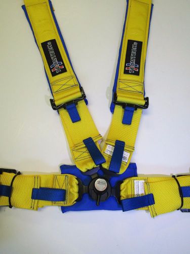 Teamtech yellow racing harness seat belt 4pt. safety harness- sfi 16.1!!!