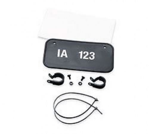 Kawasaki atv (multi-fit) plastic license plate 7.5" x 4" k83100-620