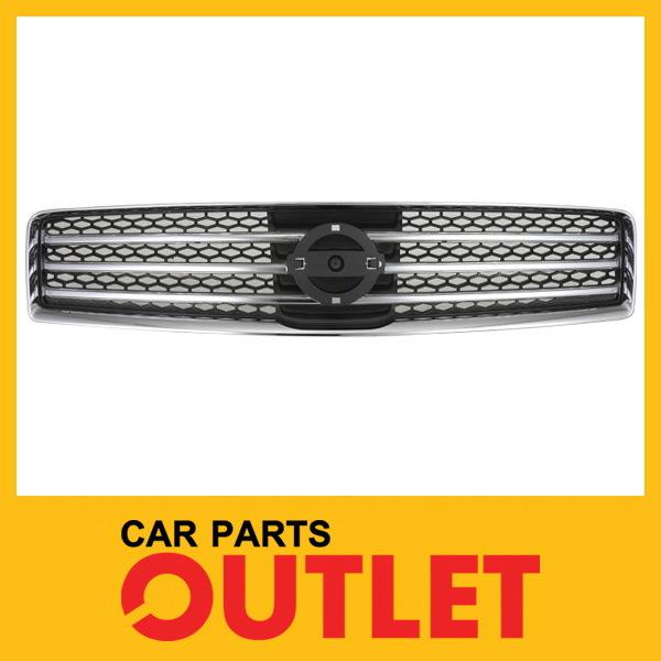 09 10 11 nissan maxima grille chrome shell frame plastic dark grey mesh insert