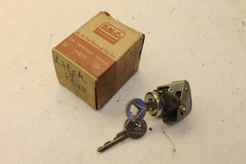 Nos ford 1952 glove compartment lock &amp; key set ba-7006084-c