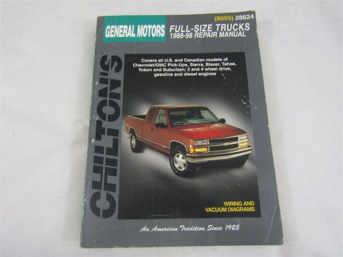 Chilton&#039;s #8055 chevy/gmc full-size trucks 1988-1996 repair manual