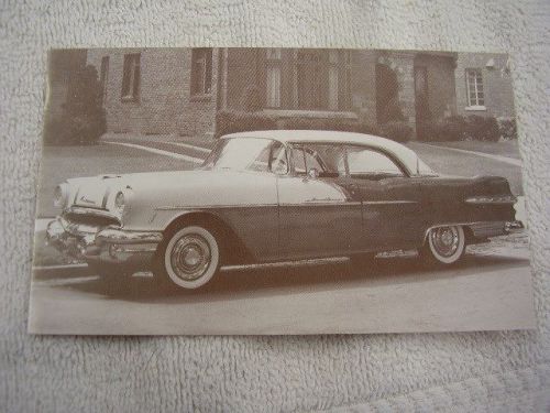 1956 pontiac star chief 4dr hardtop  dealer postcard unused original