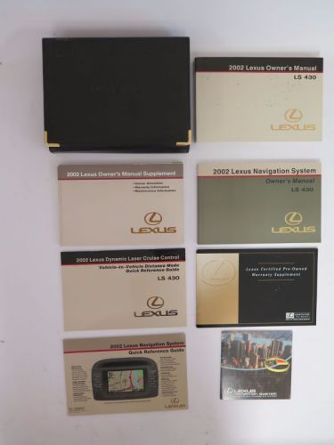 2002 lexus ls 430 owners manual guide book