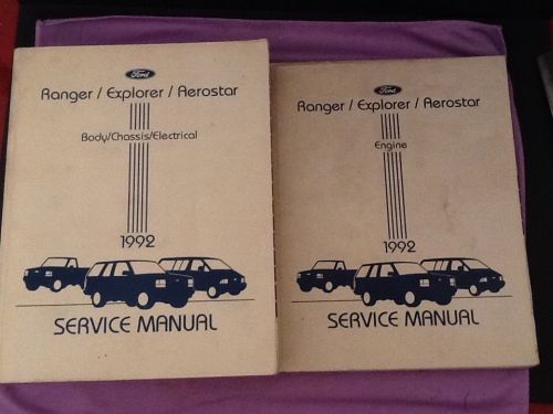 1992 ford ranger, explorer and aerostar shop, service, dealer repair manual