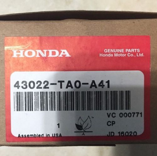 Honda genuine 2008-2012 accord ex ex-l rear brake pads 43022-ta0-a40 a41 oem