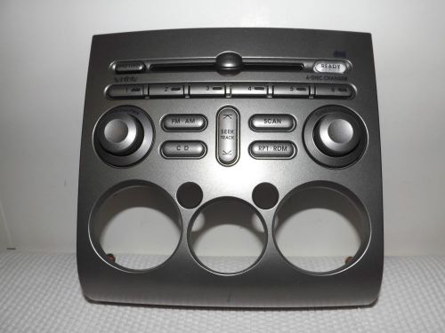 2004-2005 mitsubishi galant infinity am-fm radio 6-disc changer control &amp; bezel