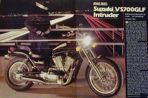 1985 suzuki 700 vs700glf intruder motorcycle  road test vs700 glf